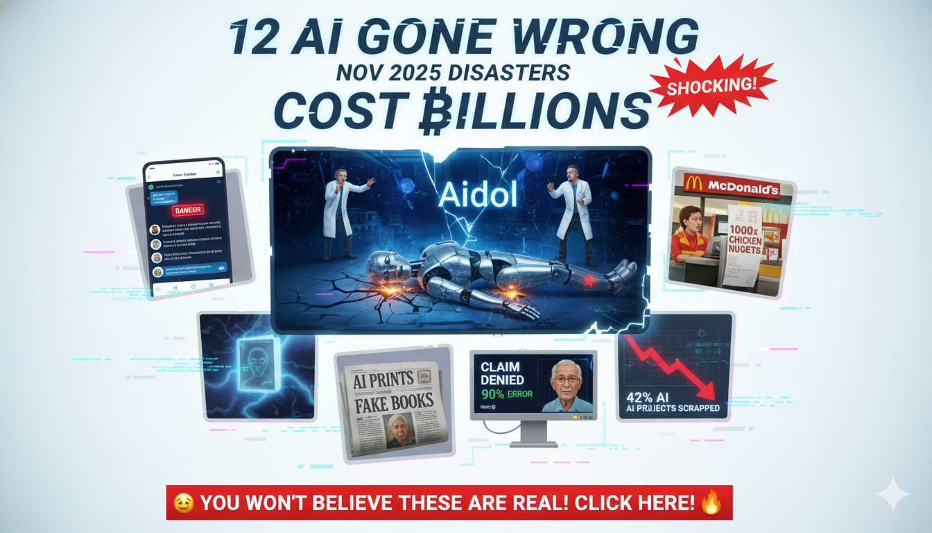 12 AI Gone Wrong November 2025 Disasters That Cost BILLIONS (SHOCKING!)
